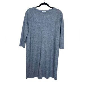 zara woman gray sweater dress